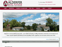 Tablet Screenshot of alderferrealestate.com